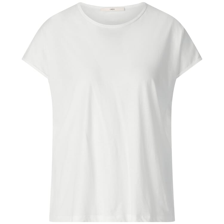 Shirt met korte mouwen voor dames, Natuurlijk wit