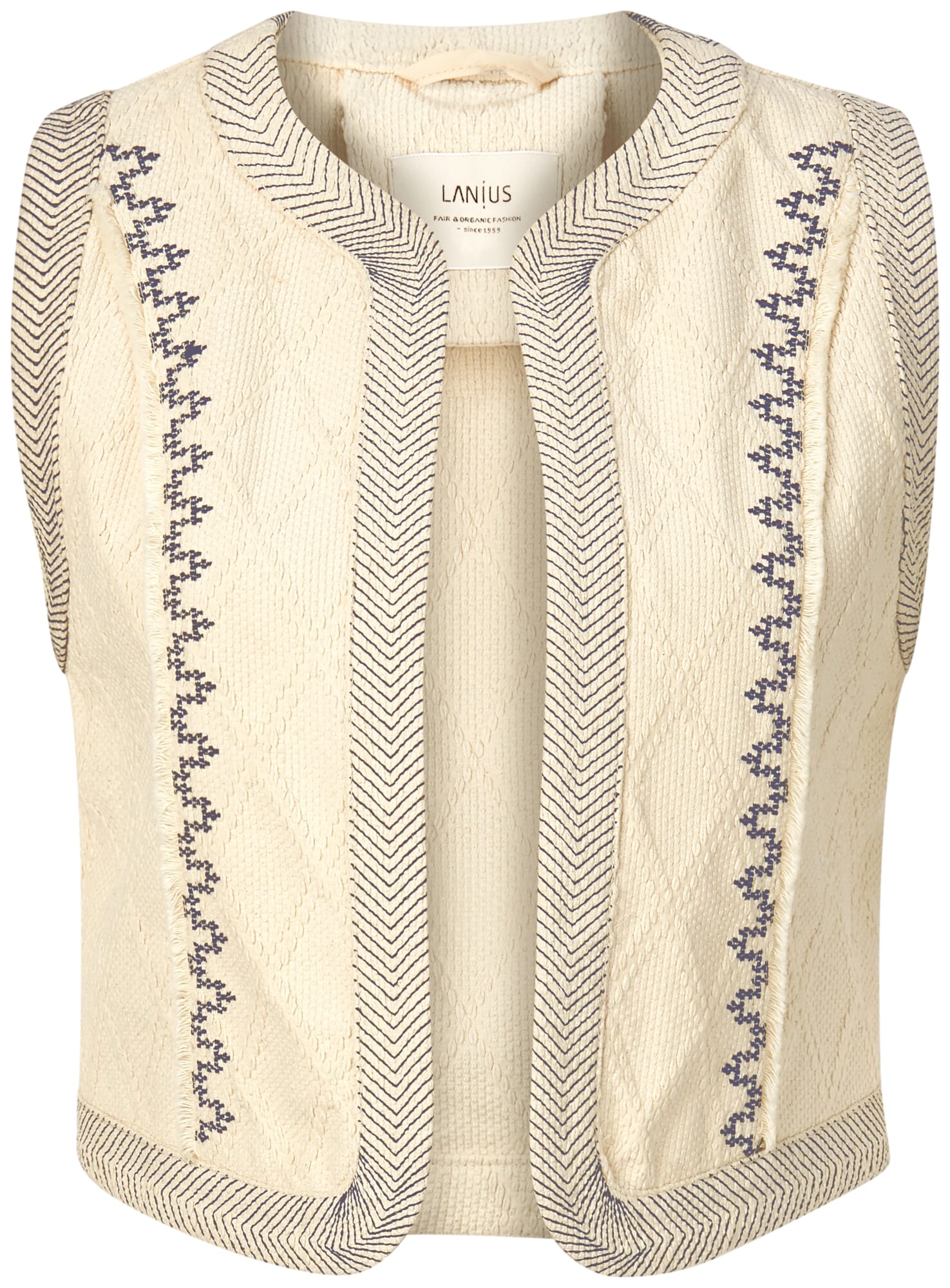 Fashion gilet femme avec broderie