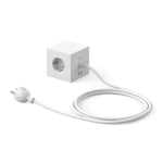 Square 1 socket Matte gray