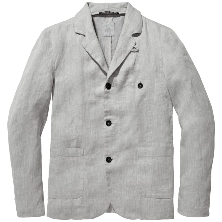 Men's linen jacket, Light gray