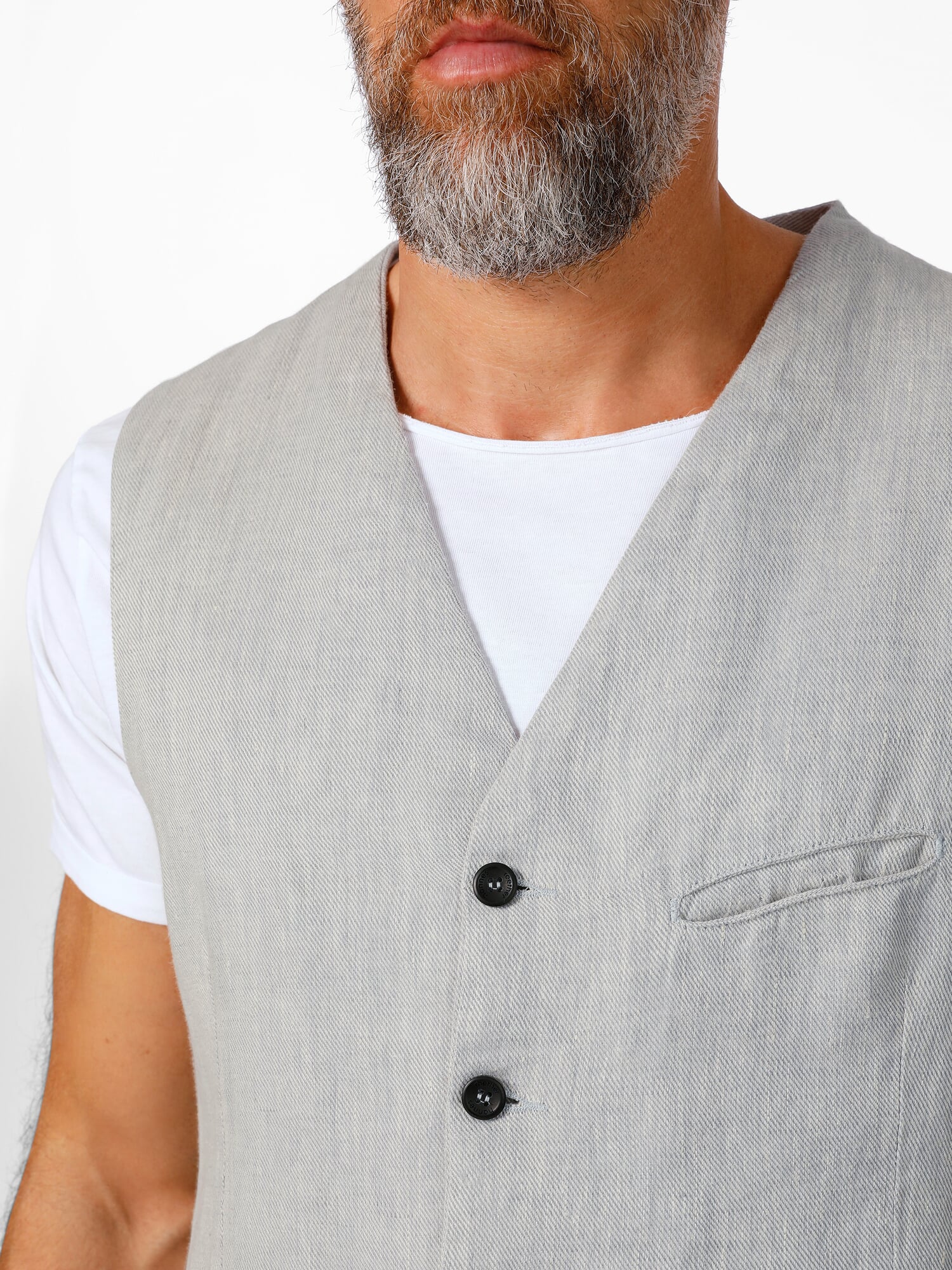 HUUTOE Linnen pak voor heren, 2-delig, slim fit, strand