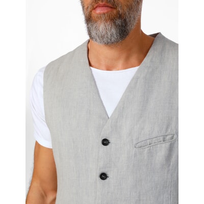 HUUTOE Linnen pak voor heren, 2-delig, slim fit, strand HUUTOE Linnen pak voor heren, 2-delig, slim fit, strand