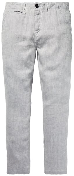 Herren-Leinenhose Hellgrau