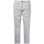 Pantalon en lin pour hommes Gris clair