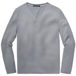 Herren-Strickpulli V-Ausschnitt Stone