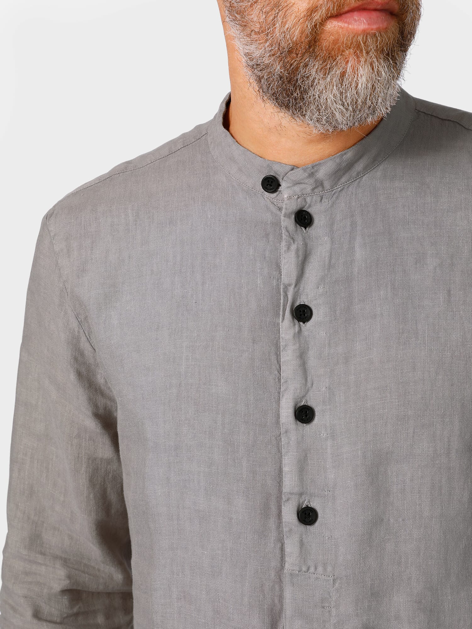 Men linen shirt, Stone | Manufactum