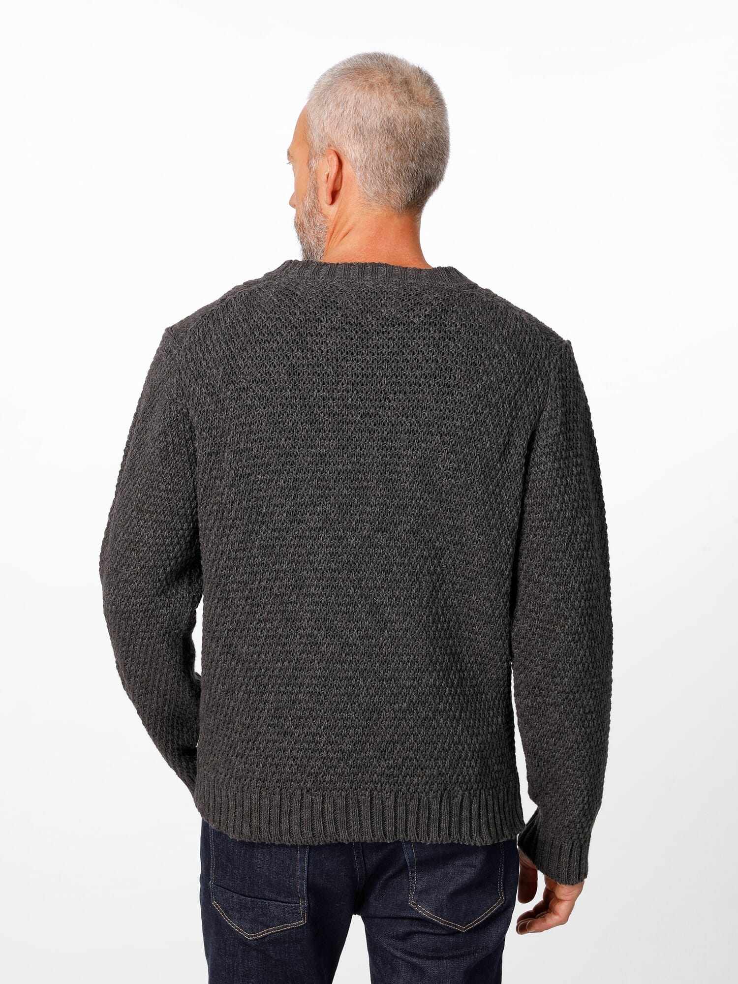 Gray cotton cheap sweater