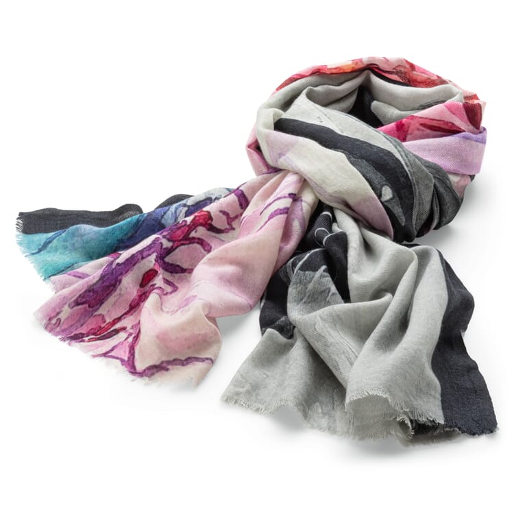 Ladies patterned shoulder scarf, multicolor