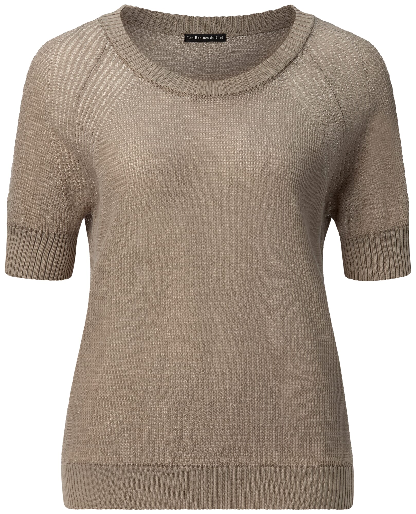 Beige best sale knit shirt