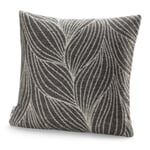 Funda de almohada de lana de oveja Flette Gris oscuro