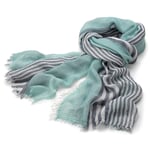 Men scarf striped Gray-Green