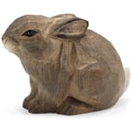 Conejo de madera de tilo tallado a mano Pequeño