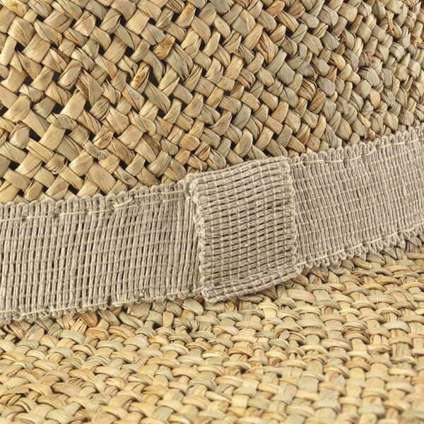 Strohhut Unisex Natur, Detailsicht