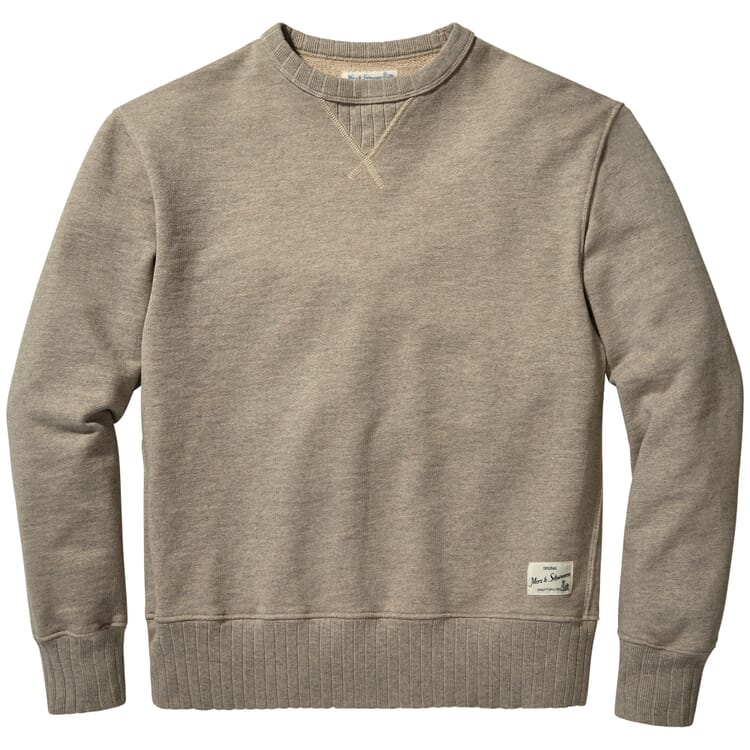 Sweatshirt til mænd, Grå melange