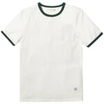 Herren-T-Shirt Baumwolle Weiß-Grün