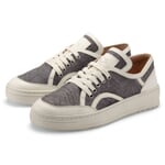 Dame-sneaker i stof-læder Denim blå