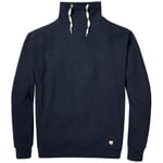 Sweatshirt til mænd med stand-up-krave Mørkeblå