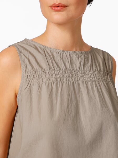 Damen-Blusentop Sand, Detailsicht