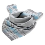 Ladies silk scarf Gray-lead