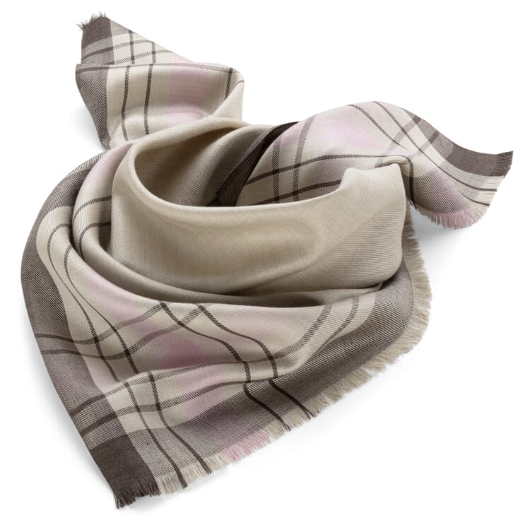 Ladies silk scarf, Natural Rosé