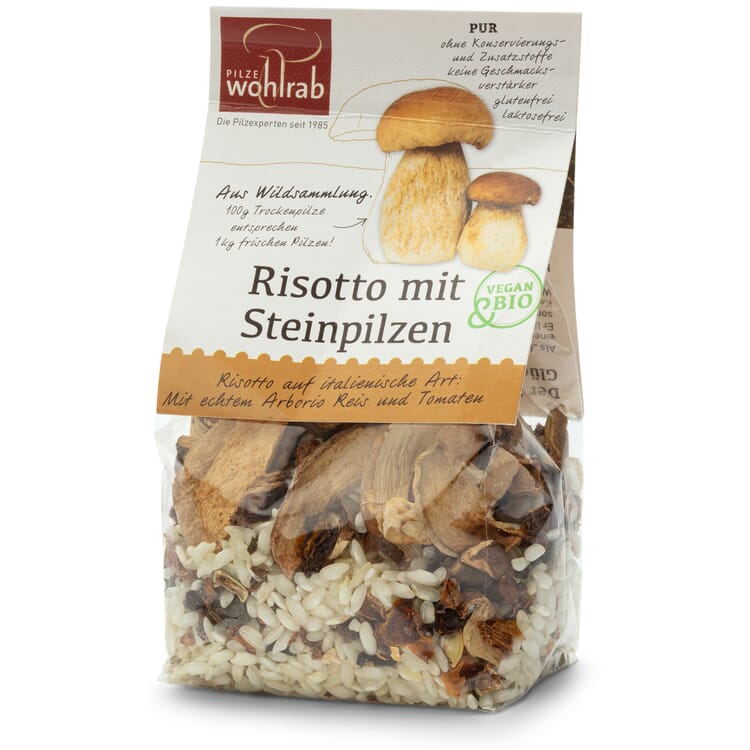 Økologisk risotto med porcini-svampe