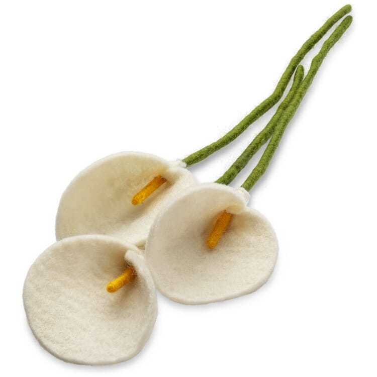 Ramo Calla fieltro blanco