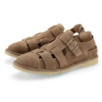 manufactum Herren-Rauledersandale Beige Günstig kaufen Haus Garten