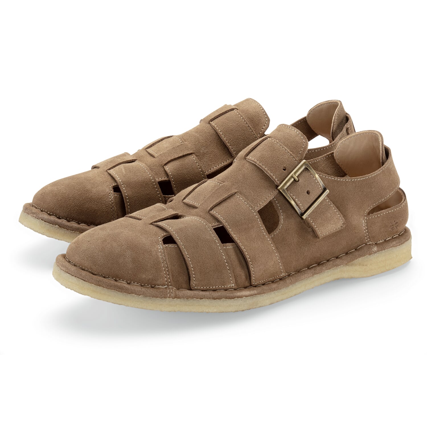 Mens suede sandal, Beige | Manufactum display picture 1