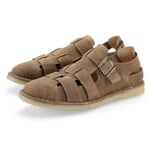 Sandale en cuir brut pour homme Beige