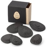 Påskeæg af genbrugspapir Sort