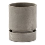 Hoff planter with saucer Raw gray Ø 18 cm