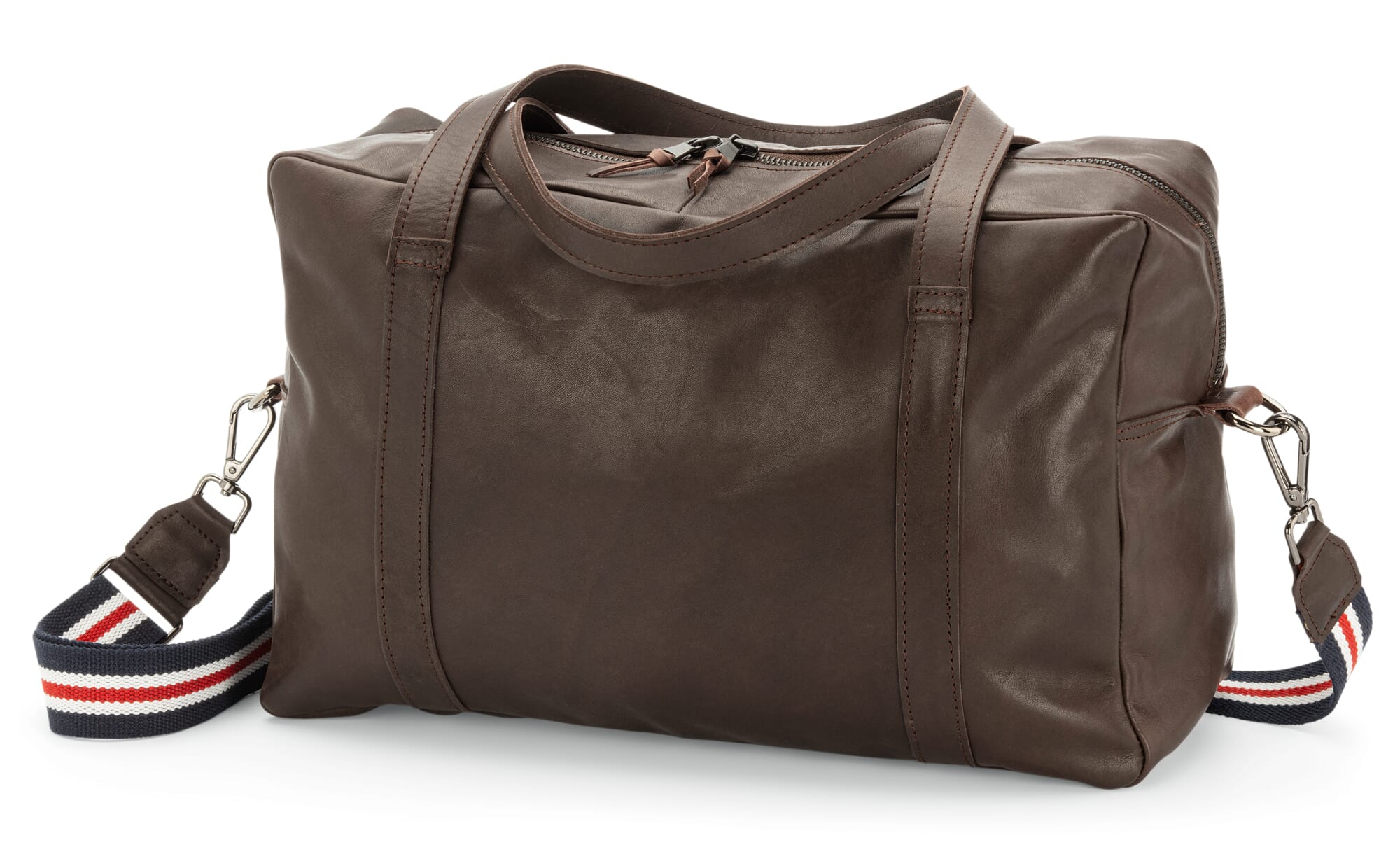 Men's leather shoulder bag, brown | Manufactum