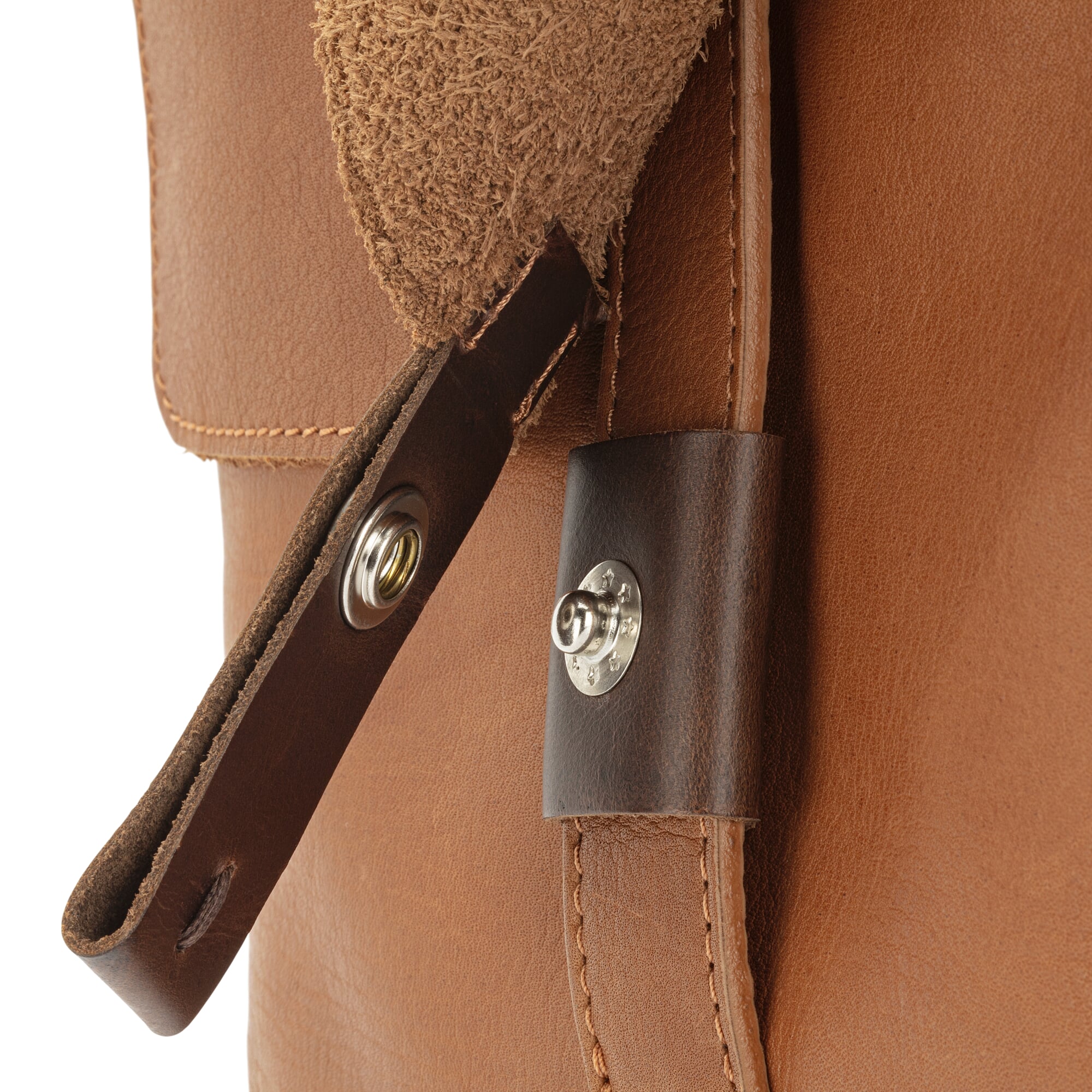 Men's leather cross-body bag, cognac | Manufactum