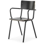 Chaise avec accoudoirs Colegio Noir / Noir profond RAL 9005