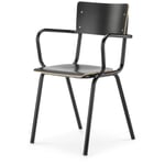 Sillón con reposabrazos Colegio Negro / Negro intenso RAL 9005