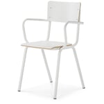 Chaise avec accoudoirs Colegio Blanc / Blanc pur RAL 9010