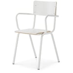 Sillón con reposabrazos Colegio Blanco / Blanco puro RAL 9010