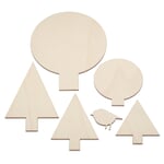 Træmotiv til dekorative lister Skov