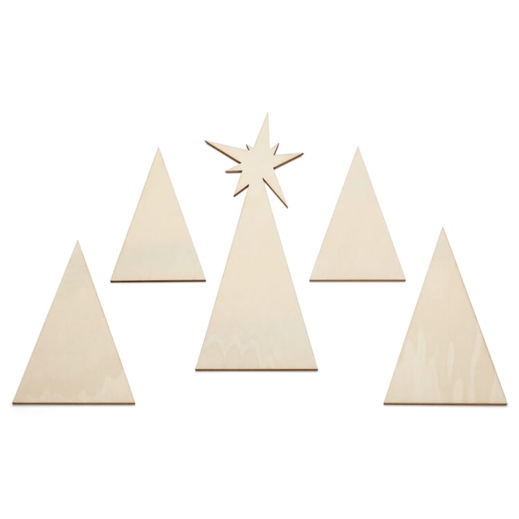 Houten motief voor decoratiestrip, Kerstmis