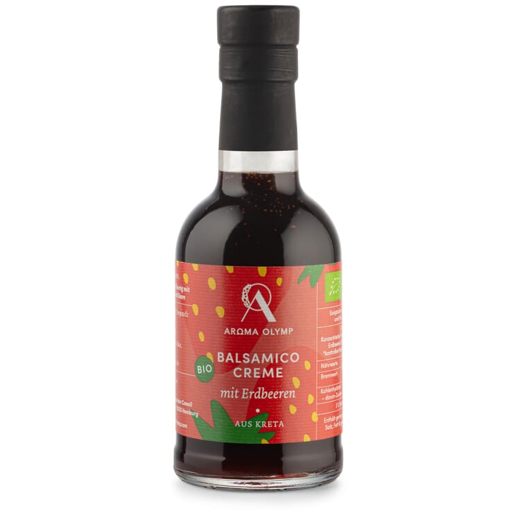 Økologisk balsamico-creme med jordbær