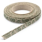 Gavebånd i hør 1 cm Blomster