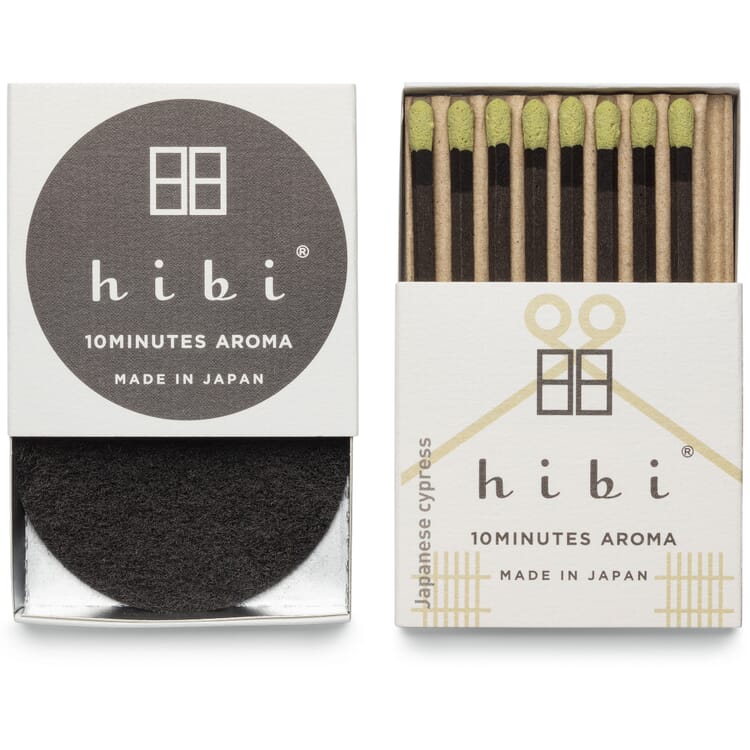 Hibi scented matches, Japanese cypress