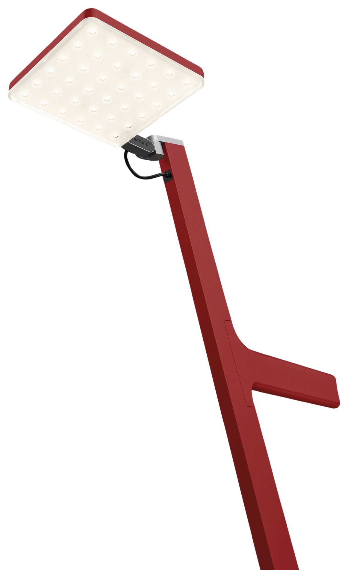 Roxxane Leggera 101CL Floor Lamp, Ruby red, matte, with charging
