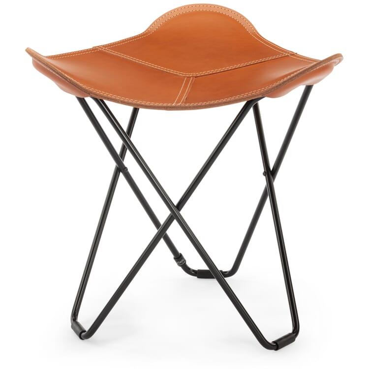 Mariposa leather stool