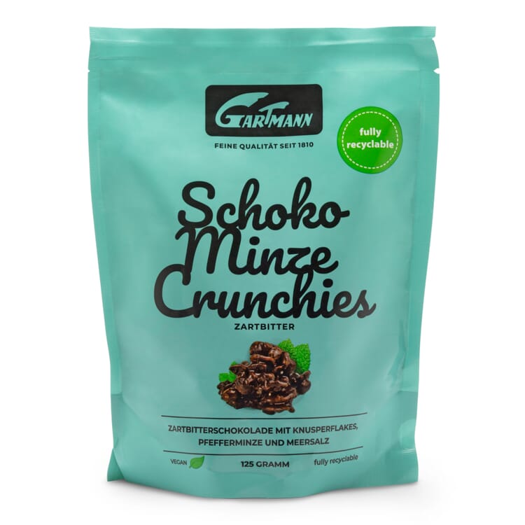 Minze-Schokolade-Crunchies