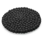 Coaster felt balls Anthracite