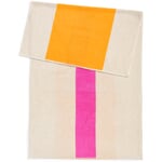 Colours on the Beach Beach and Bath Towel Pink / Sunny Yellow