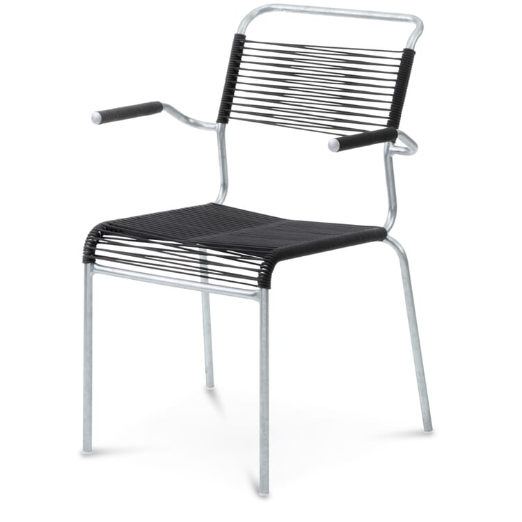 Chaise avec accoudoirs Säntis, galvanisée à chaud