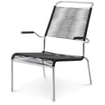 Chaise à dossier haut Säntis, galvanisée à chaud Noir
