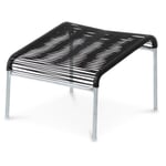 Footstool Säntis, hot-dip galvanized Black